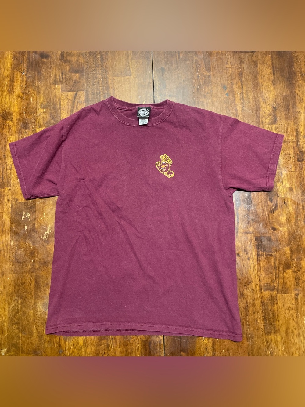 Santa Cruz Screaming Hand Graphic Mens XL Crew Neck Cotton Tee
